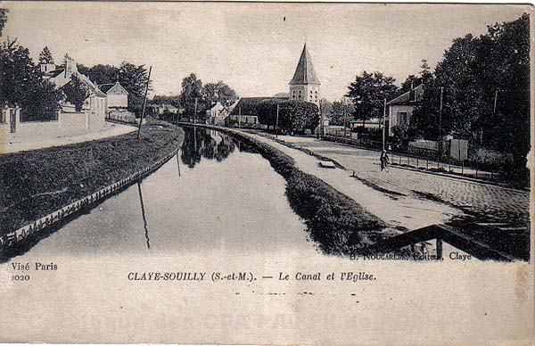 CLAYE-SOUILLY (S.-et-M.). - Le Canal et l'Eglise n° 020
